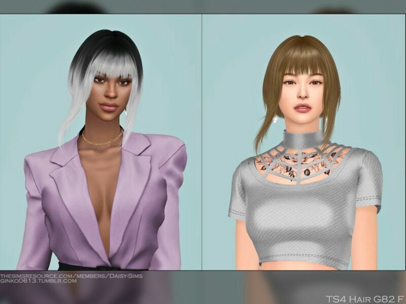 Female Hair G82 By Daisy-Sims Sims 4 CC