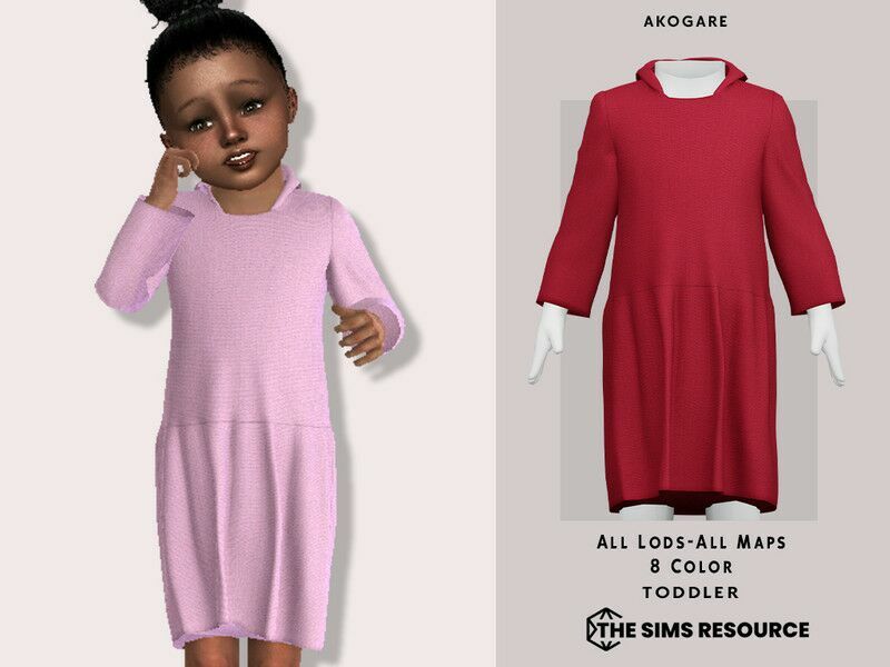 Female Toddler Clothing – T Alaina Dress Sims 4 CC