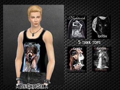 Finland’S Bands-Tank Tops By Catysix Sims 4 CC