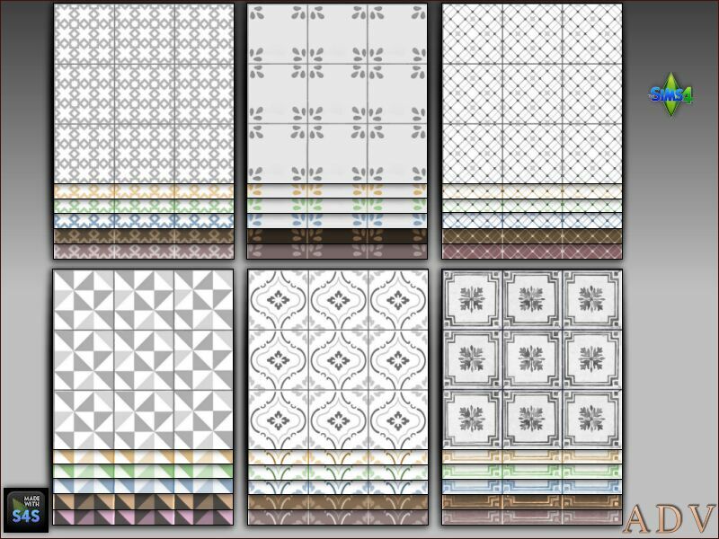 Floor Tiles Sims 4 CC