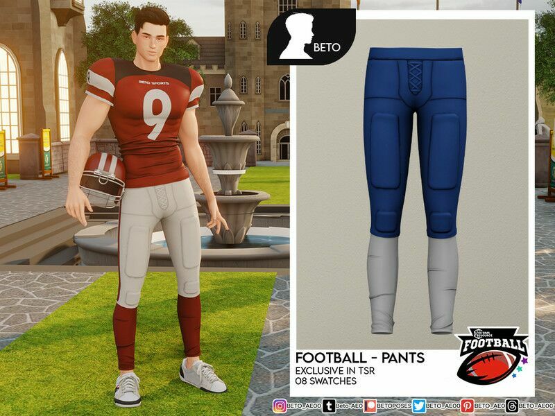 Football (Pants) Sims 4 CC