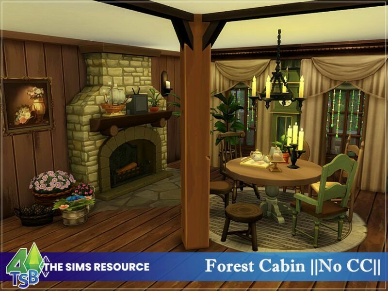 sims 4 cc forest cabin no cc by bozena 7