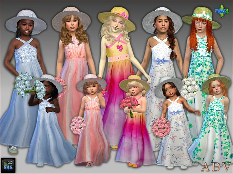 Formal Dresses And Hats Sims 4 CC