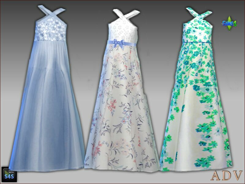 sims 4 cc formal dresses and hats 2