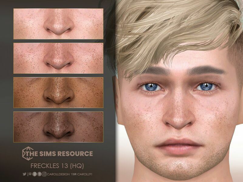 Freckles 13 (HQ) By Caroll91 Sims 4 CC