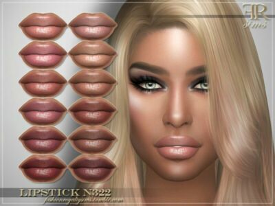 FRS Lipstick N322 By Fashionroyaltysims Sims 4 CC