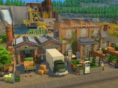 Fruit Juice Factory – NO CC By Flubs79 Sims 4 CC