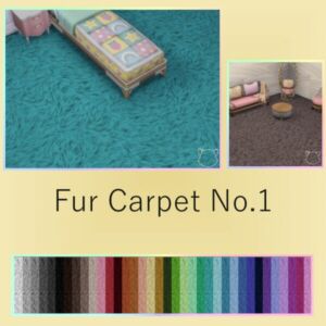 FUR Carpet NO.1 By Itiscats Sims 4 CC