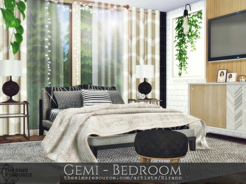 Gemi – Bedroom – TSR CC Only By Rirann Sims 4 CC