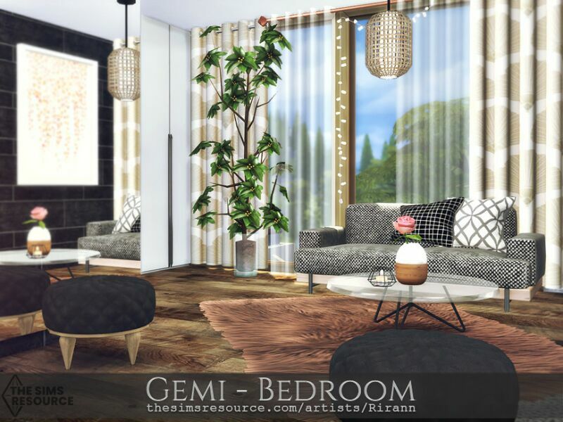 sims 4 cc gemi bedroom tsr cc only by rirann 2