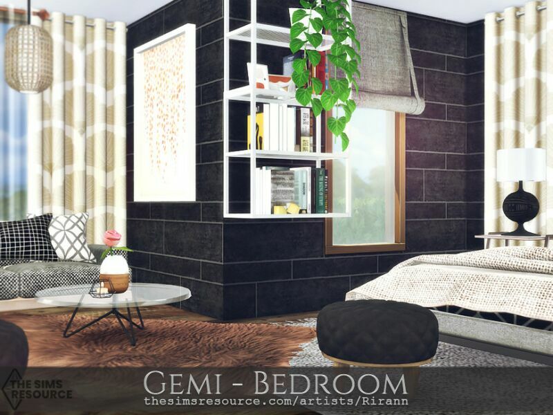 sims 4 cc gemi bedroom tsr cc only by rirann 5