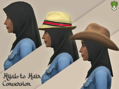 Hair Conversion – Casual Hijab #1 Sims 4 CC