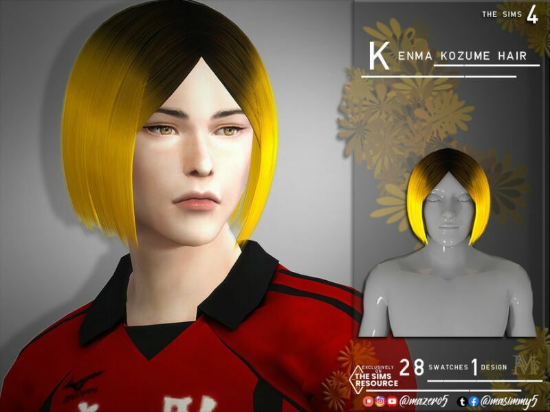 Hair Kenma Kozume By Mazero5 Sims 4 CC