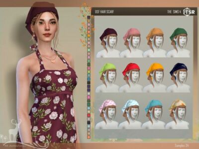 Hair Scarf By Dansimsfantasy Sims 4 CC