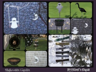 Halloween Garden By Siomisvault Sims 4 CC