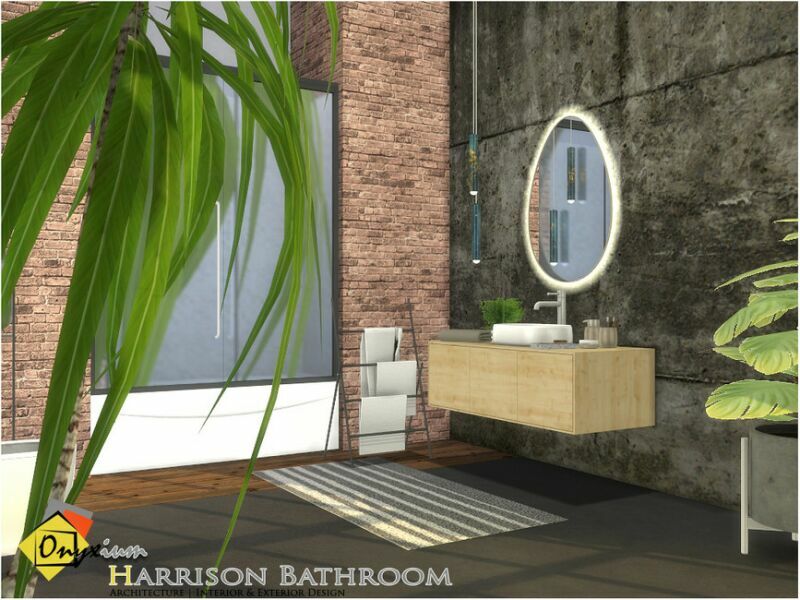 Harrison Bathroom By Onyxium Sims 4 CC