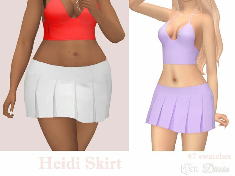 Heidi Skirt By Dissia Sims 4 CC