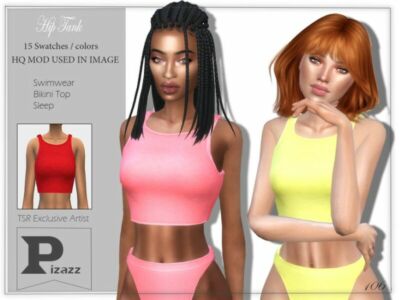 HIP Tank By Pizazz Sims 4 CC