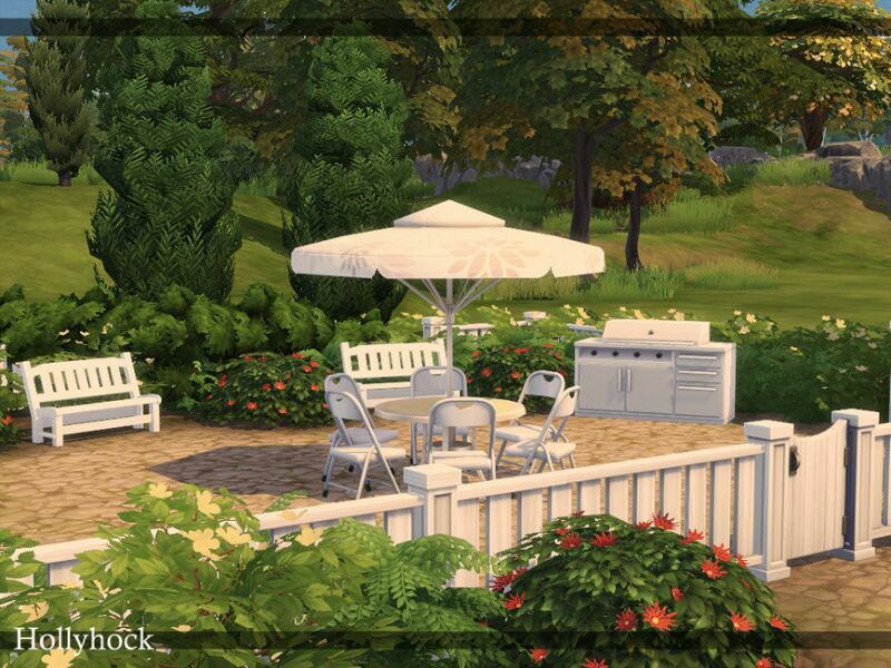 sims 4 cc hollyhock nocc by simzmora 3