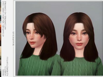 Honest Hair For Child By Magpiesan Sims 4 CC