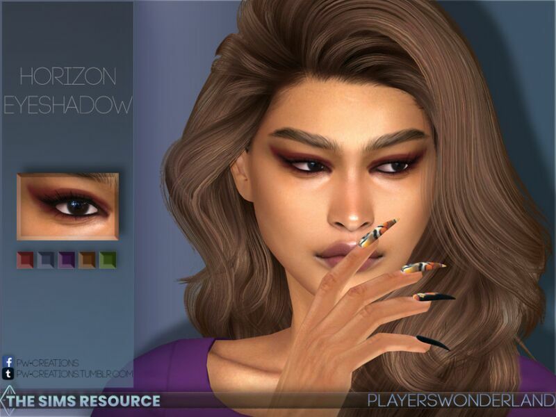 Horizon Eyeshadow By Playerswonderland Sims 4 CC