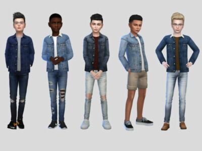 Hover Denim Jacket Boys By Mclaynesims Sims 4 CC