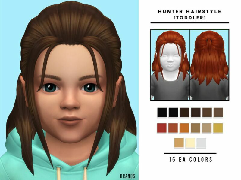 Hunter Hairstyle [Toddler] By Oranostr Sims 4 CC