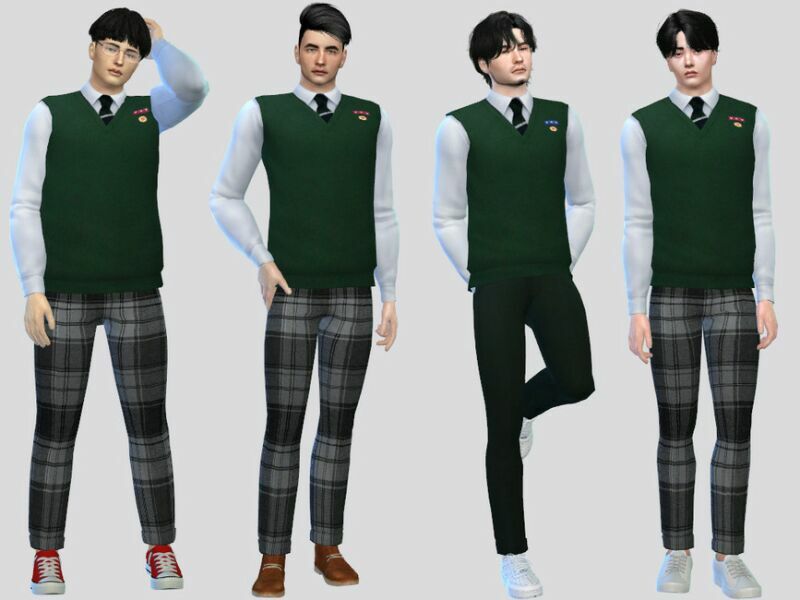 Hyosan High Uniform Cheongsan By Mclaynesims Sims 4 CC