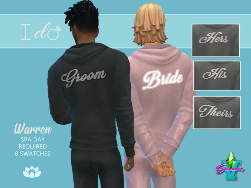 I DO Warren Sweatsuit By Simmiev Sims 4 CC