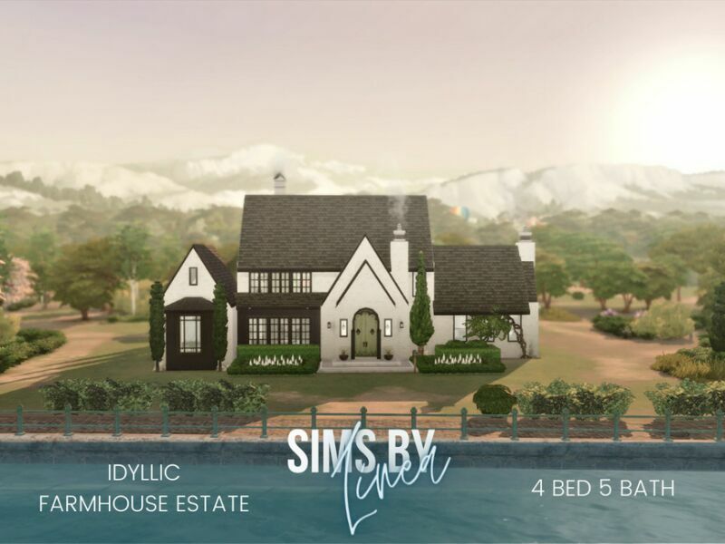 Idyllic Farmhouse Estate By Simsbylinea Sims 4 CC