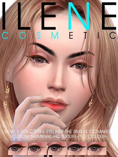 Ilene_E Sgk258-N Eyeliner By Ilene Sims 4 CC