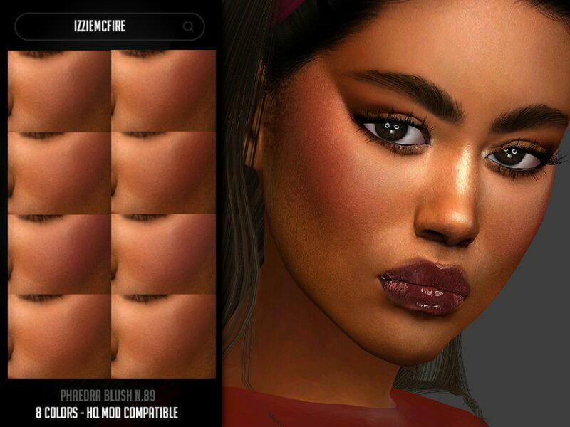 IMF Phaedra Blush N.89 By Izziemcfire Sims 4 CC