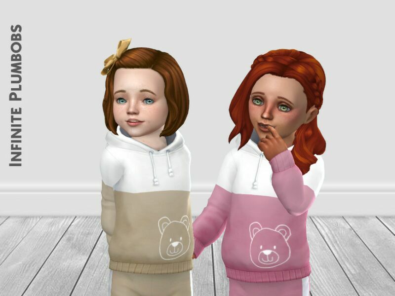 sims 4 cc ip toddler teddy bear hoodie by infiniteplumbobs 2