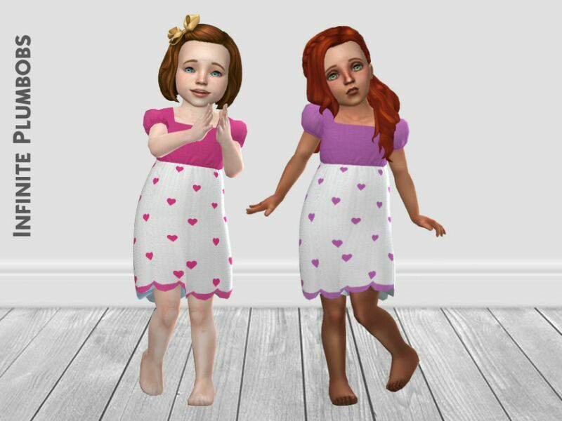 sims 4 cc ip toddler valentine tutu dress by infiniteplumbobs 2