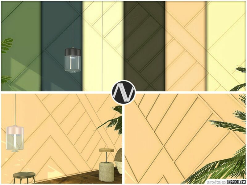 sims 4 cc istanbul wall panels by artvitalex 2