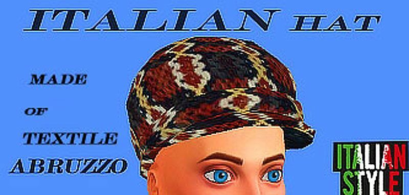 Italian Abruzzo HAT By Rubicitaaya Sims 4 CC