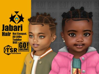 Jabari Hair By Goamazons Sims 4 CC