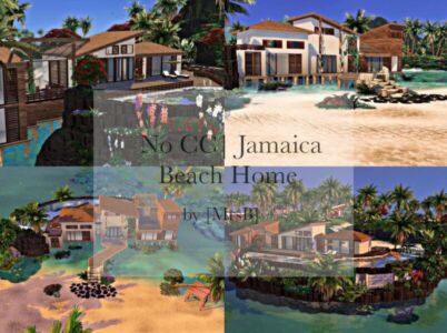 Jamaica Beach Home |CC Free By Mrsbarbiex3 Sims 4 CC