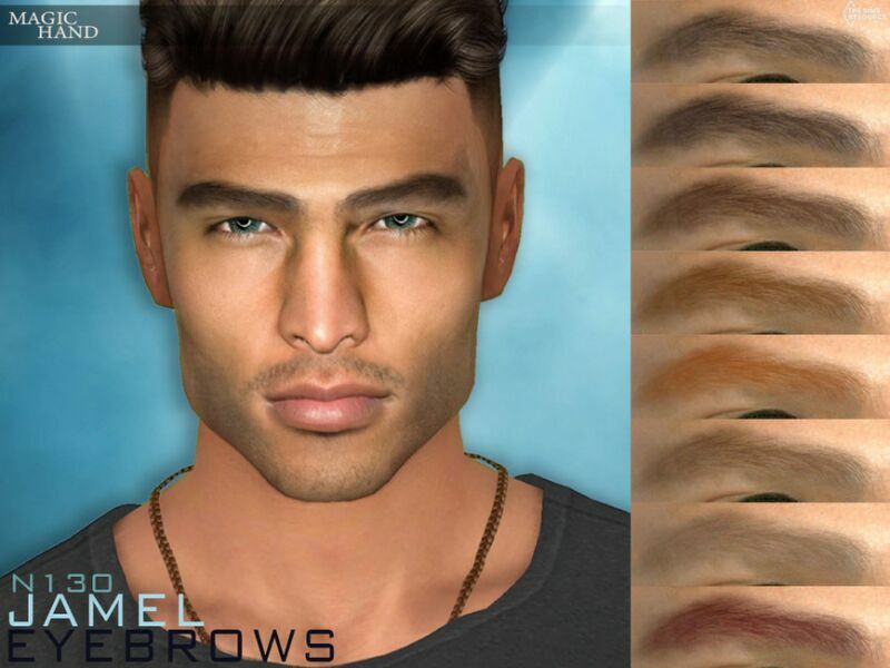 Jamel Eyebrows N130 By Magichand Sims 4 CC