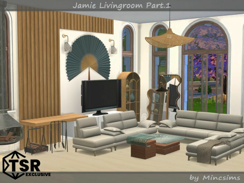 Jamie Livingroom Part.1 By Mincsims Sims 4 CC