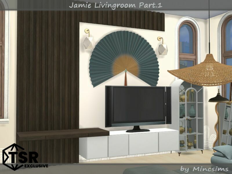 sims 4 cc jamie livingroom part 1 by mincsims 5