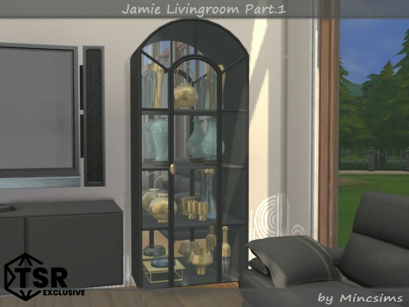 sims 4 cc jamie livingroom part 1 by mincsims 7