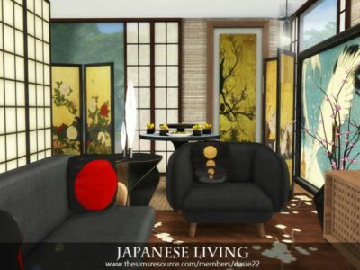 Japanese Living By Dasie2 Sims 4 CC