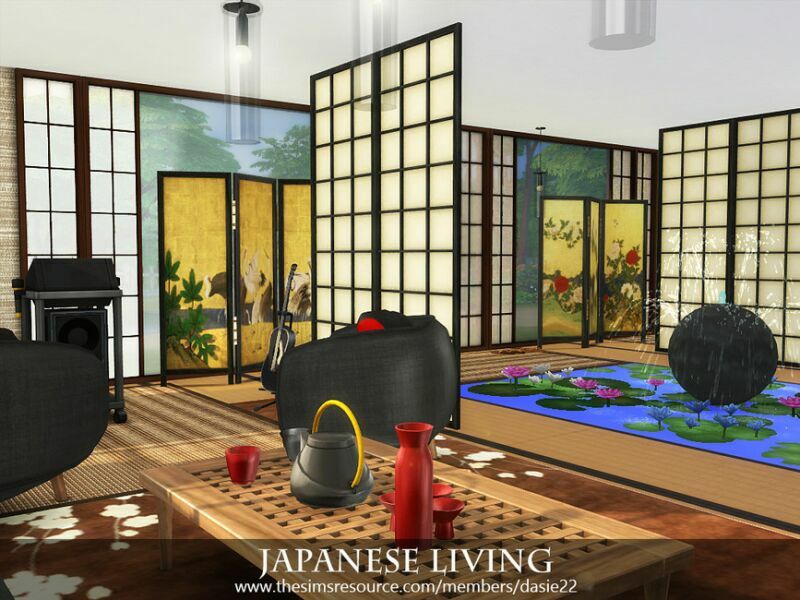 sims 4 cc japanese living by dasie2 3