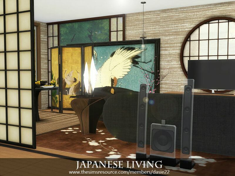 sims 4 cc japanese living by dasie2 5