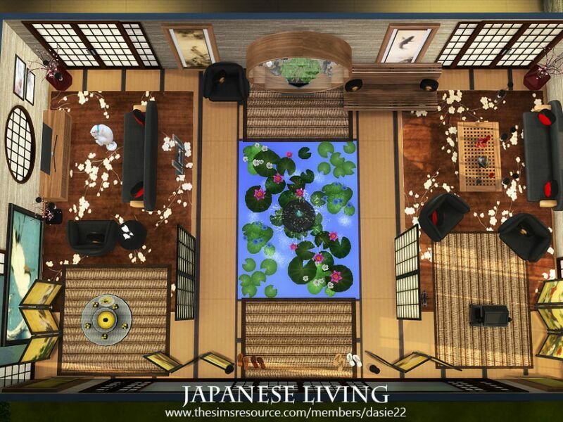 sims 4 cc japanese living by dasie2 6