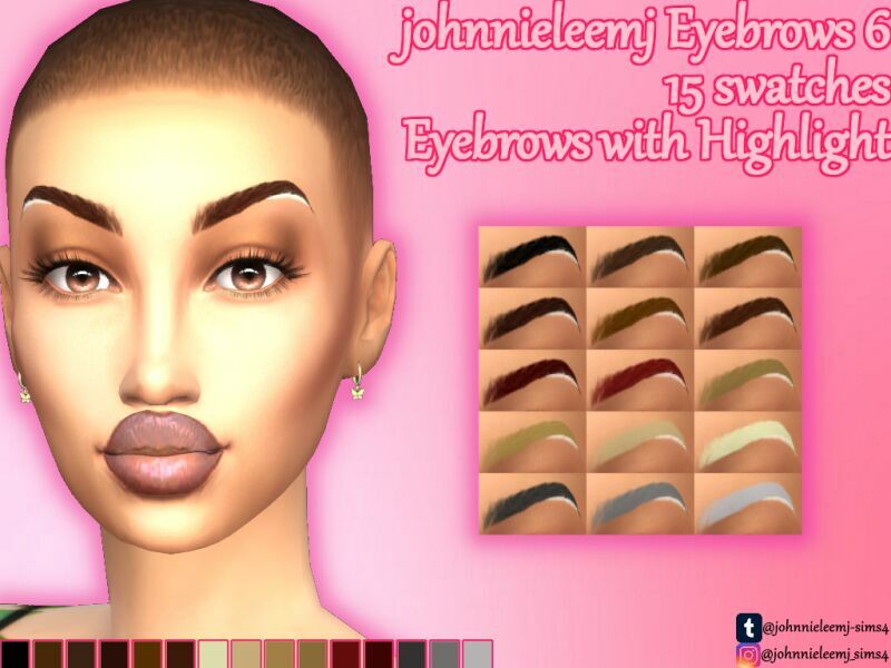 Johnnieleemj Eyebrow 6 By Johnnieleemj Sims 4 CC