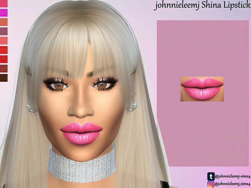 Johnnieleemj Shina Lipstick By Johnnieleemj Sims 4 CC