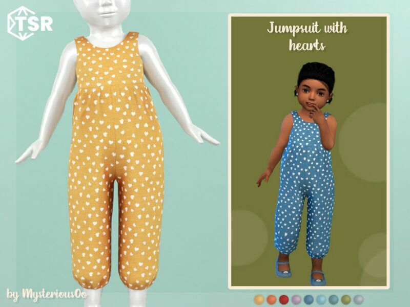 Jumpsuit With Hearts By Mysteriousoo Sims 4 CC