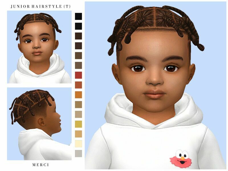 Junior Hairstyle For Toddlers By -Merci- Sims 4 CC